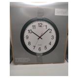 Bernhard 16' black wall clock silent movement