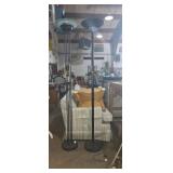 2 modern floor lamps 6ft