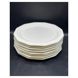 8 vintage Pfaltzgraff Heritage White stoneware