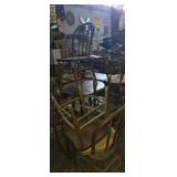 Chairs , drop leaf table (small) and round side
