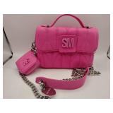 Steve Madden pink  pillow purse chain strap