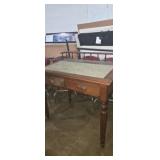 Wooden writing desk with 2 drawers