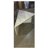 Post modern marble triangler coffee table  (has
