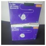 2 x Commercial electric 3 inch slim LED trimless