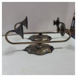 Metal wall scones candle holders 14in