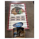 60x35 inch bud light Chicago blackhawks 1934, 38,