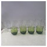 7 anchor Hocking Berwick glasses 5in and mcm