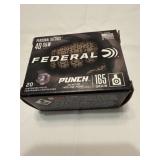 Federal 40 S&W JHP ammo 20 rounds