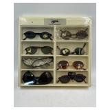 Performance Eyewear display case w/ 8 NEW