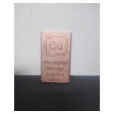 1 Half Pound Bar Of .999 Fine Copper Made In