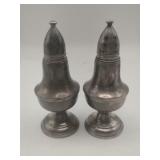 Silver weighted salt and pepper shakers