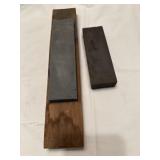 2 sharpening whet stones