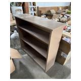 three-shelf wooden bookcase (as is) 38L 12 W H 35