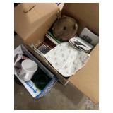 Coffee cups, CDs, and miscellaneous