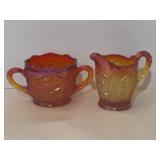 Indiana Glass 'Heirloom Sunset' carnival glass