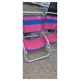 Pair of folding beach chairs by Rio beach