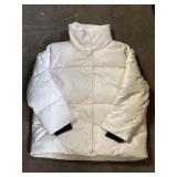 Avec Les Filles faux leather puffer jacket, size