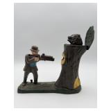 Cast iron coin bank
