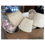 Mix of small table lamps and shade