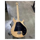 Corter natural wood bass guitar