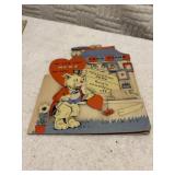 21 vintage Valentineï¿½s Day cards, one fold out,