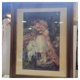 Framed lithograph of over the garden wall picture