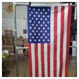 50 star American flag poly/cotton 62.5in x 33in