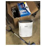 Vick's humidifier, electric pencil sharpener, can