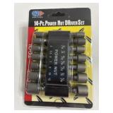 14 pc Power nut driver set