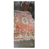 9'7'x6' floral pattern silk/cotton oriental area