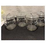 Four widemouth ball eclipse, canning jars, 4 x 4