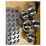Five stainless steel mixing bowls to West Bend