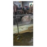 Wire cart with assortment of bamboo flooring