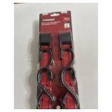 Husky 10 ft x 1 in cam buckle tie downs, 2 pack