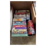 vintage VHS tapes featuring classic films and