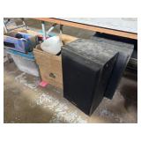 Kenwood home speakers, CB radio, burlap sacks and