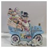 Snowman Christmas cookie jar 11in tall