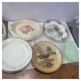 9 assorted plates