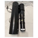Spiratone Japan 400mm telephoto lens with case