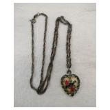 Silver twisted chain mother pendant (chain only