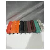 vintage HO scale model railroad freight cars,