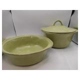 Rachael Ray casserole dishes  1 lid fits both