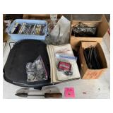 Padlocks, IU cases and watch, massage seat, old