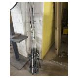 Zebco fishing pole, Shakespeare fishing pole and