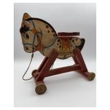 Vtg wooden Horse toy