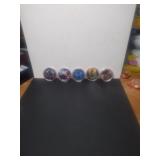 5 Beautiful Colorized .999 Fine Copper
