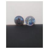 2 -1 Ounce .999 Fine Copper Rounds Colorized ,