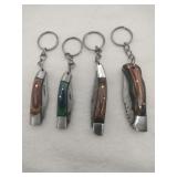 4 keychain pocket knives