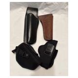 4 used holsters 2 are leather
