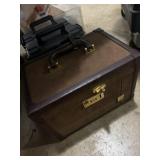 Diane von Furstenberg brown vanity and train case